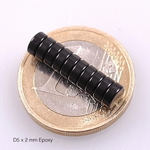 Aimant disque Néodyme.D-5 x 2 mm EPOXY