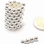 Aimants Néodyme:Bille-D5 mm (Ni-Cu-AG) Argent