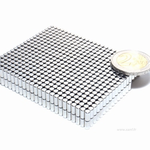Aimants Néodyme cylindre D3 x 6 mm .Magnétisation Diamétrale . Nickel-Cuivre-nickel. (Ni-Cu-Ni)