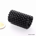 Aimants Néodyme: Bille-D5 mm (Ni-Cu-EPOXY) Noir