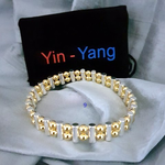 Bracelet magnétique 100%  aimants Néodyme. Revêtement Argent et Or.