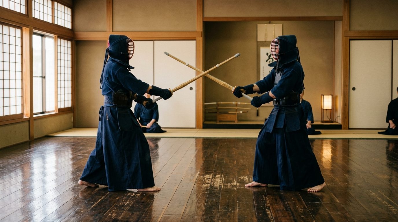 La compétition de Kendo : règles, esprit du Shiai et quête d’harmonie