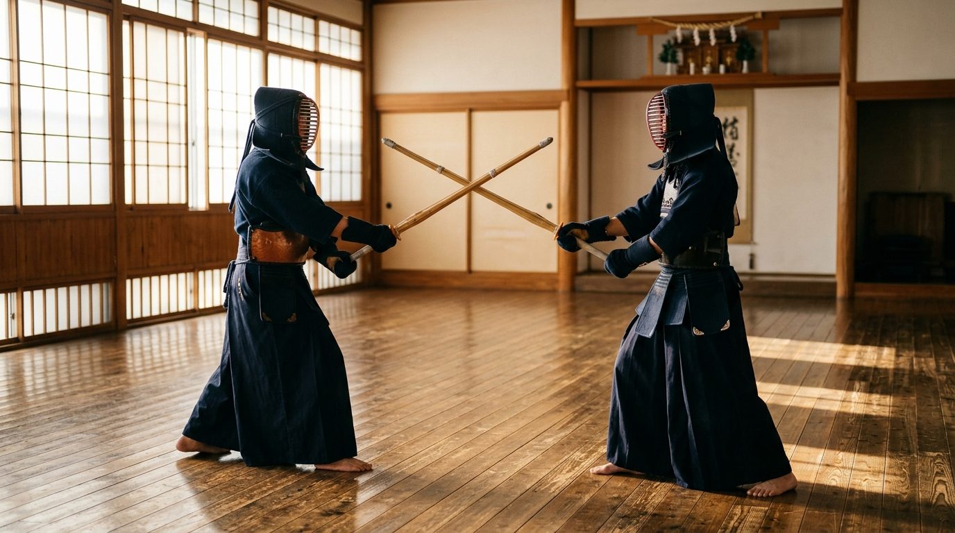 La compétition de kendo : règles, esprit du shiai et quête du ippon
