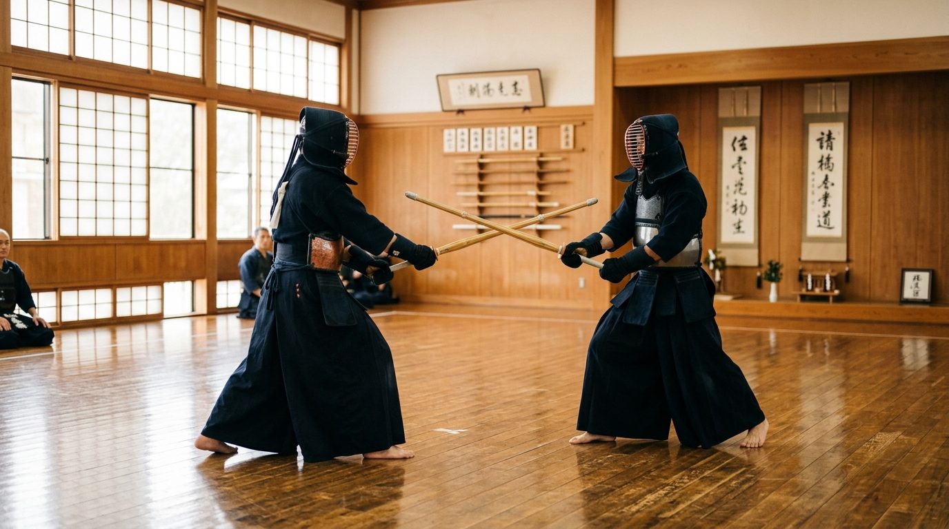 La compétition de kendo : règles, esprit du Shiai et quête du point parfait