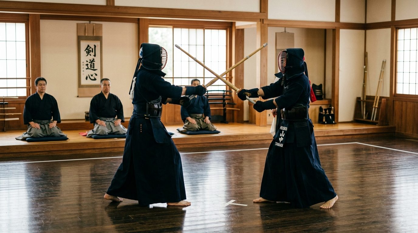 La compétition de Kendo : règles, esprit du Shiai et quête du point parfait