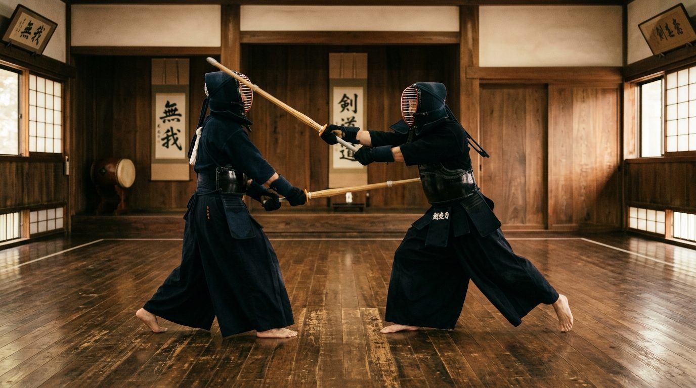 La compétition de Kendo : règles, esprit du Shiai et quête d&rsquo;harmonie