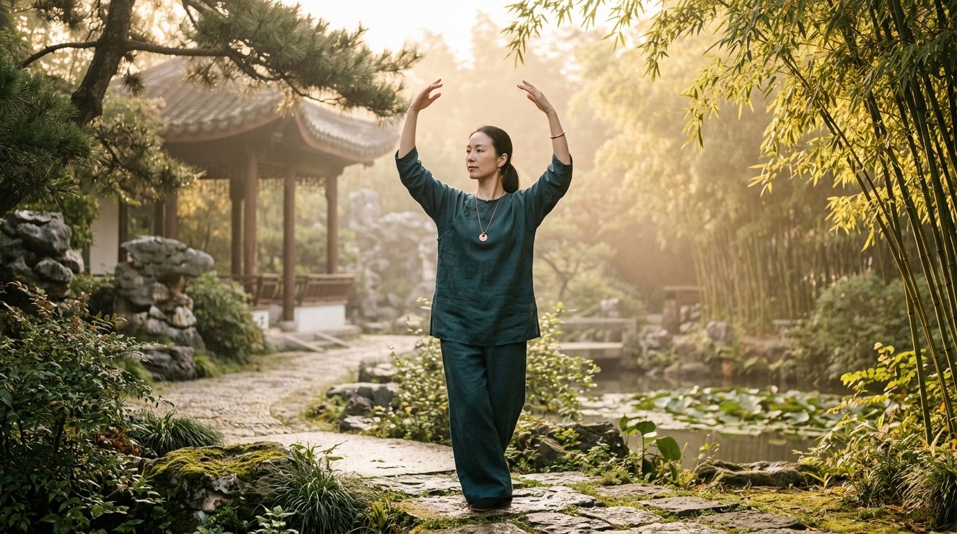 Les 8 Pièces de Brocart (Ba Duan Jin) : Guide Complet du Qi Gong Millénaire