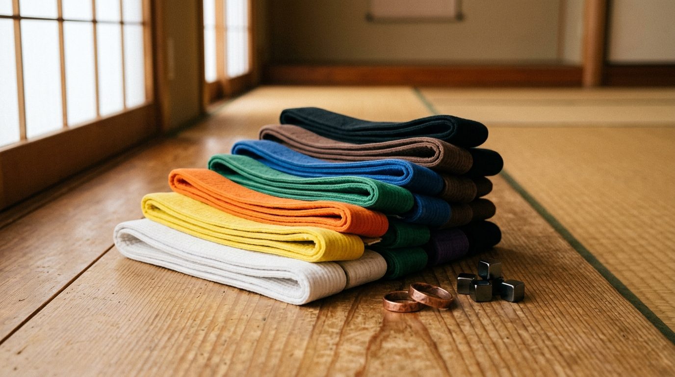 Les ceintures au judo : signification, ordre des grades et progression martiale