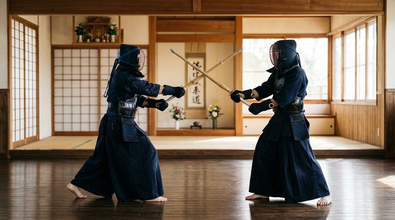 La pratique du kendo : art du sabre, frappes et équilibre martial