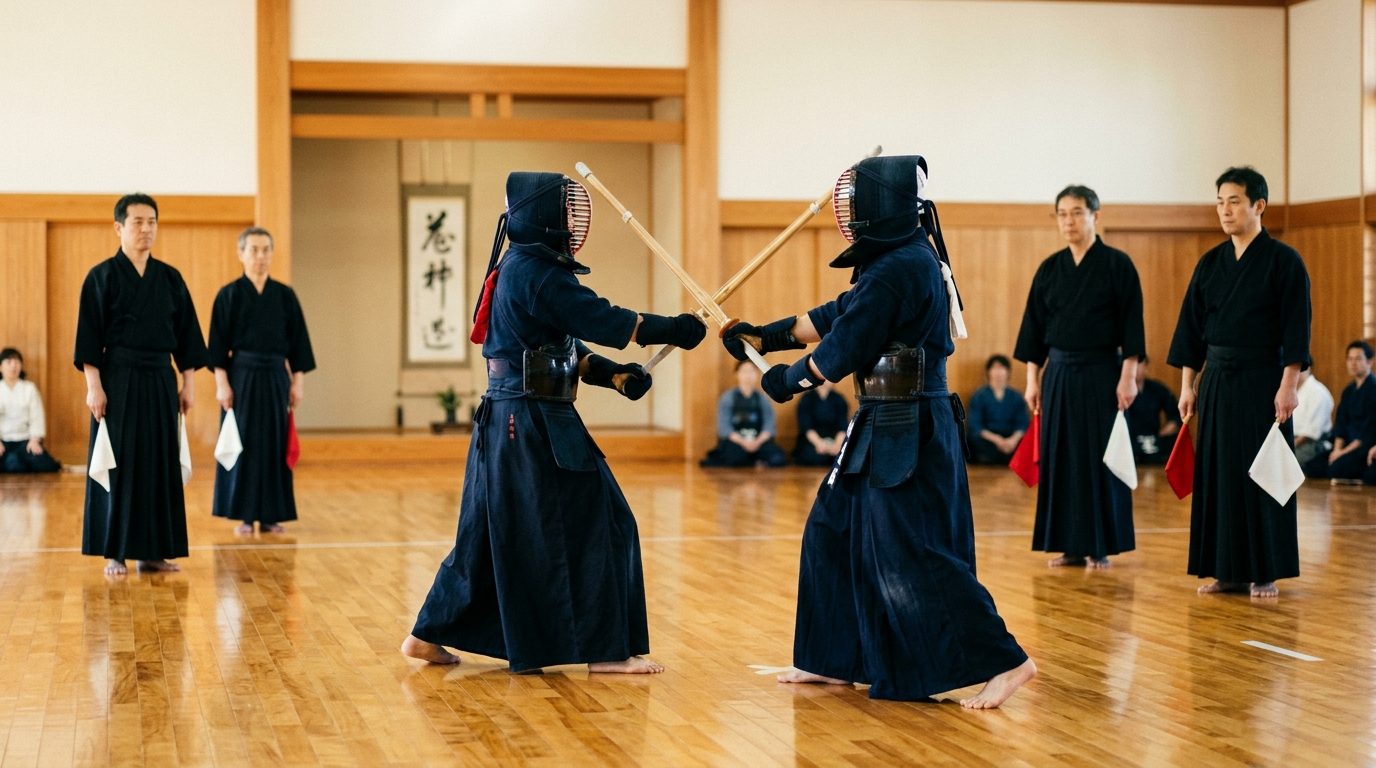 La compétition de Kendo : règles du Shiai, esprit et quête du Ippon parfait