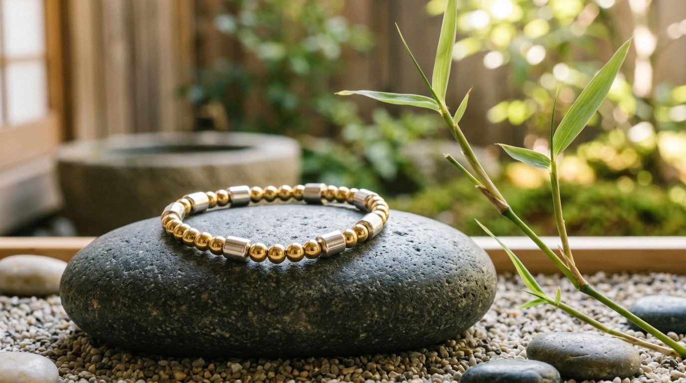 Bracelet Magnétique Néodyme Modèle Taipei : Harmonie et Force des Terres Rares