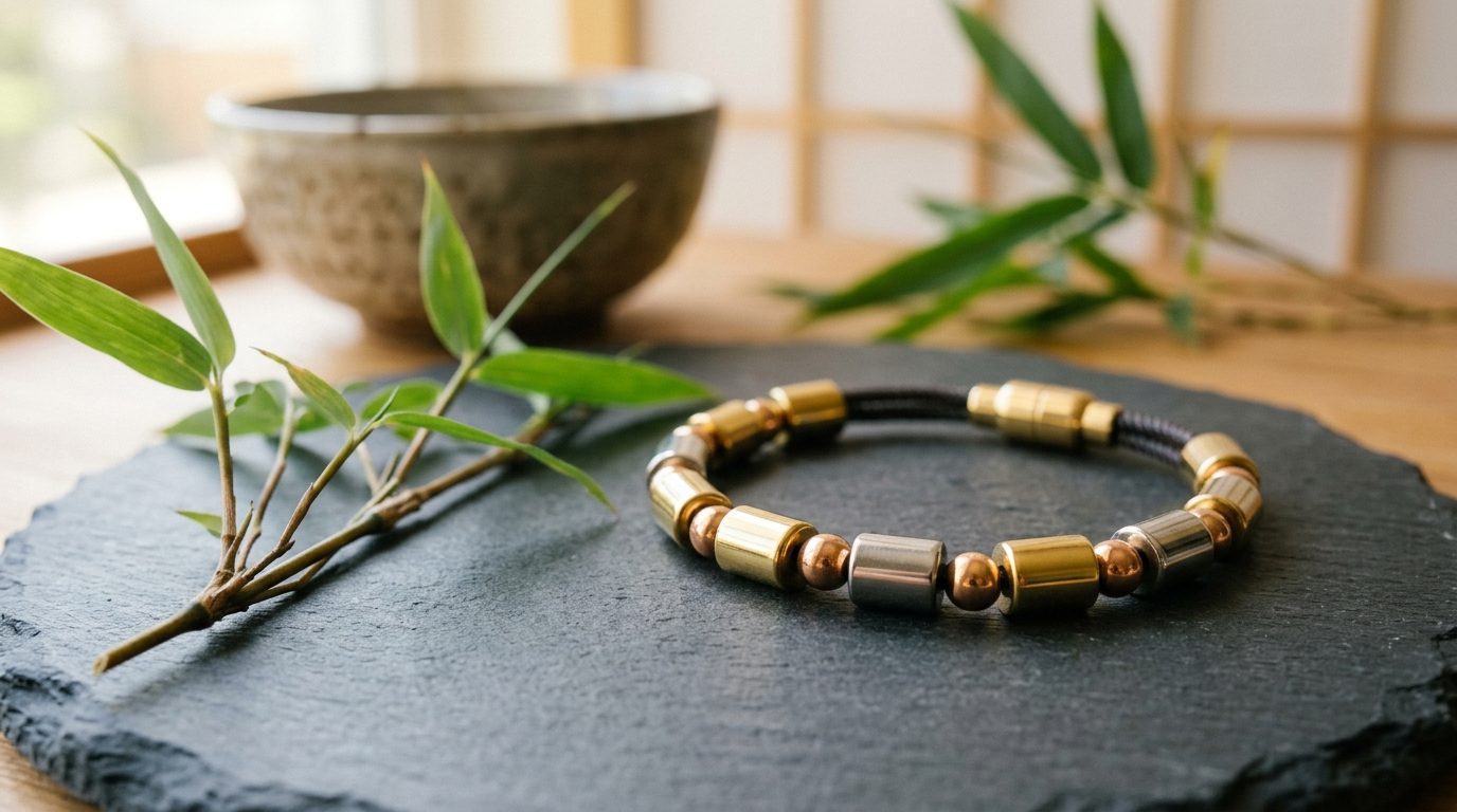 Bracelet magnétique Néodyme modèle Tokyo : élégance et bienfaits au poignet