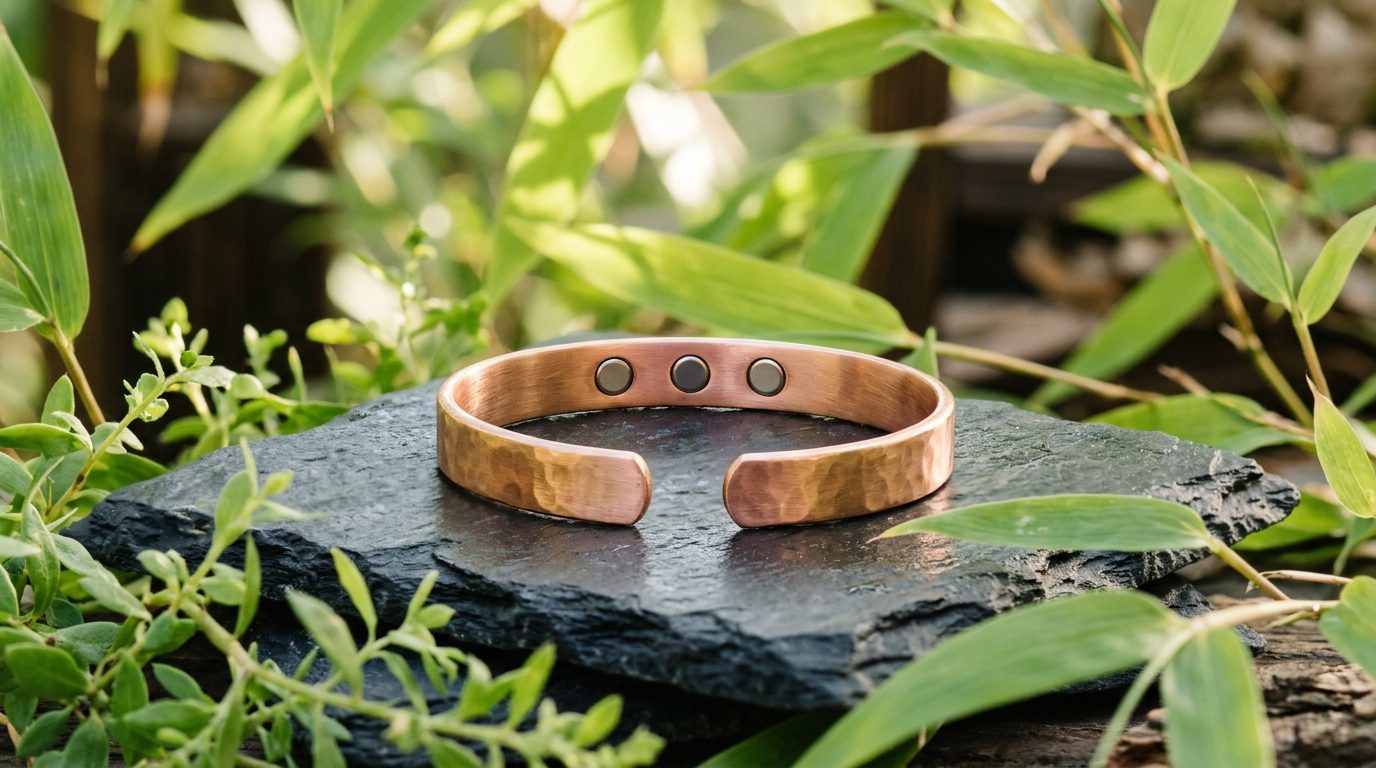 Bracelet en Cuivre Pur 99,9 % et 23 Aimants Néodyme : Harmonie Corporelle et Magnétothérapie